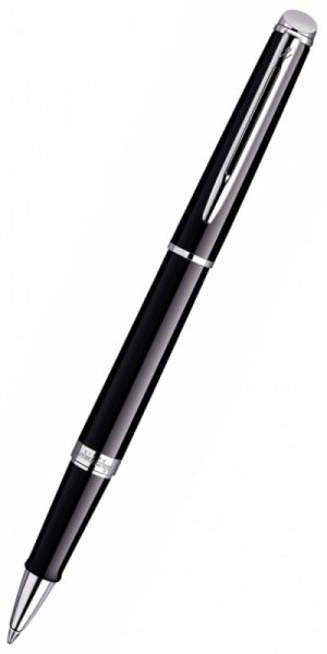 Ручка роллер WATERMAN Hemisphere 25587 T (S0920550) Mars Black CT (F) чернила: черный нержавеющая сталь хром